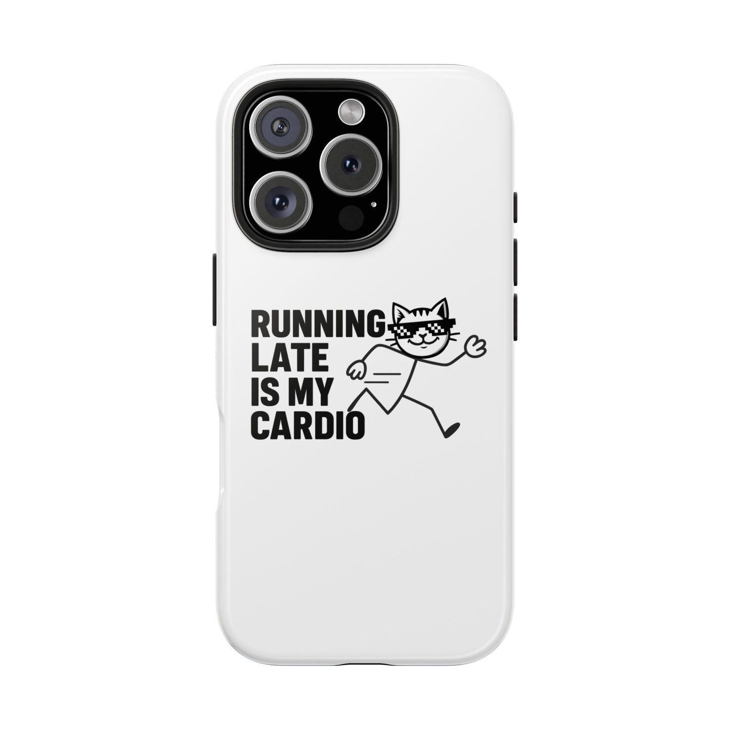Detail of the matte finish on the Always Late, Never Broken – SLDPK Phone Case, a stylish option for those seeking a funny phone case.
