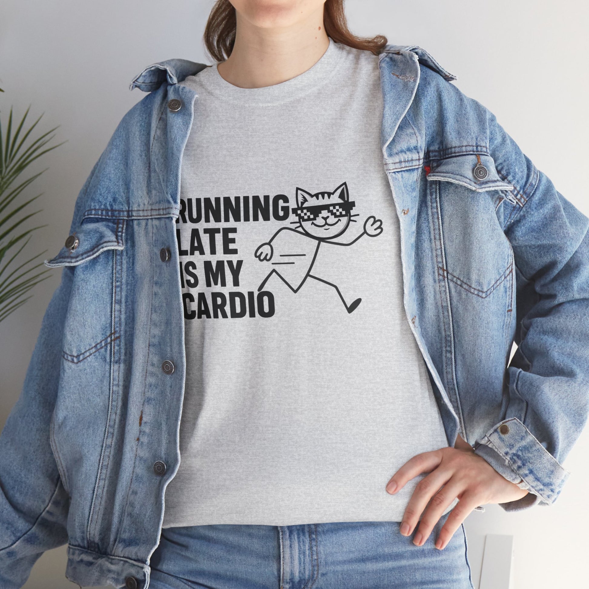 A perfect fit for casual outings, the Running Late Club funny graphic t-shirt adds humor to your day.