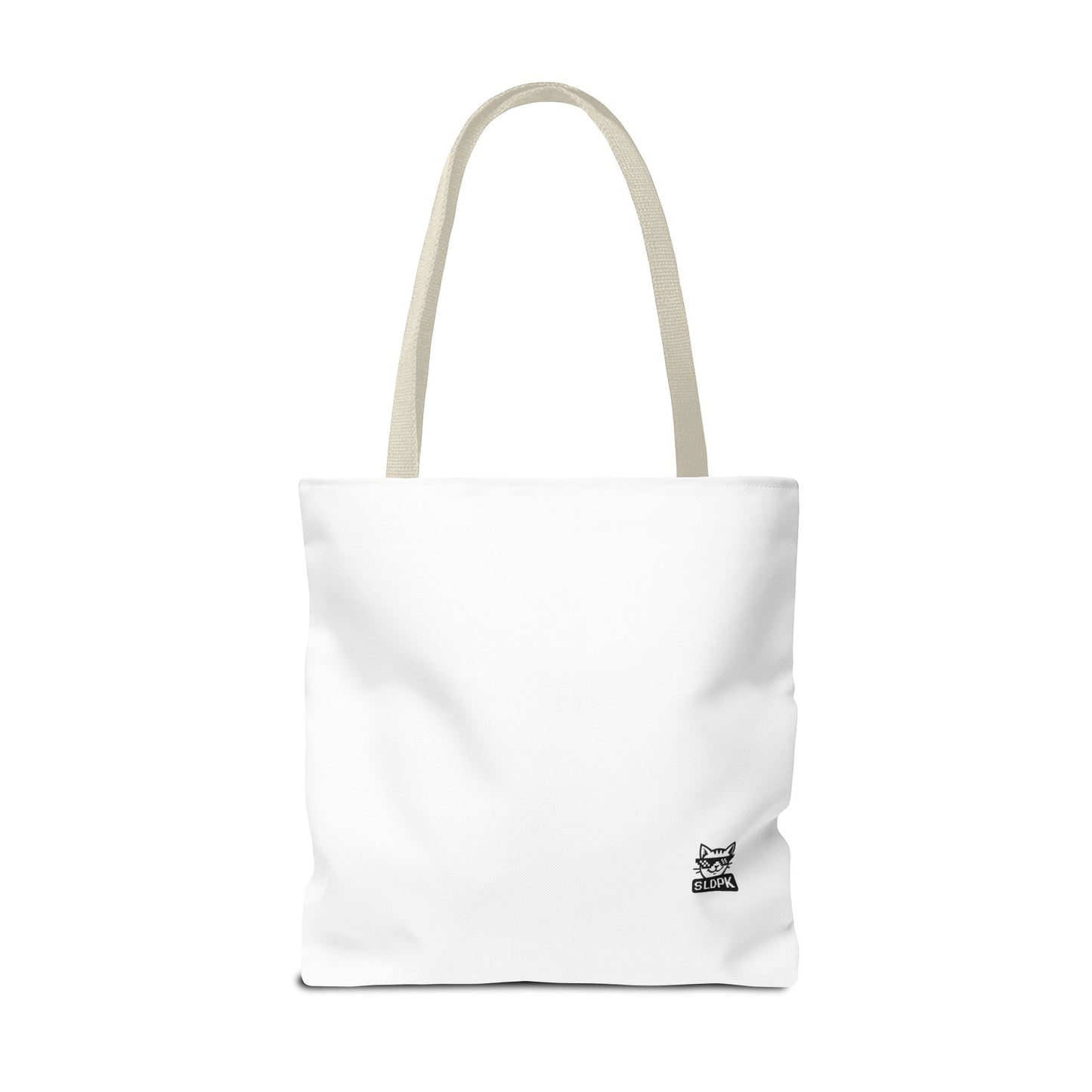 Group of friends showcasing the 'Just Do It… Tomorrow' tote bag in a casual setting.