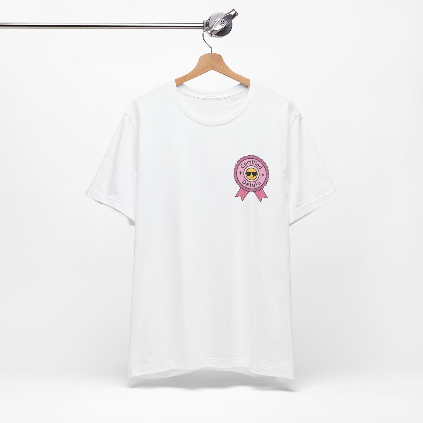 Delightful Certified Delulu Badge Tee for all the lovely delusional souls; this is your new favorite delulu badge shirt.