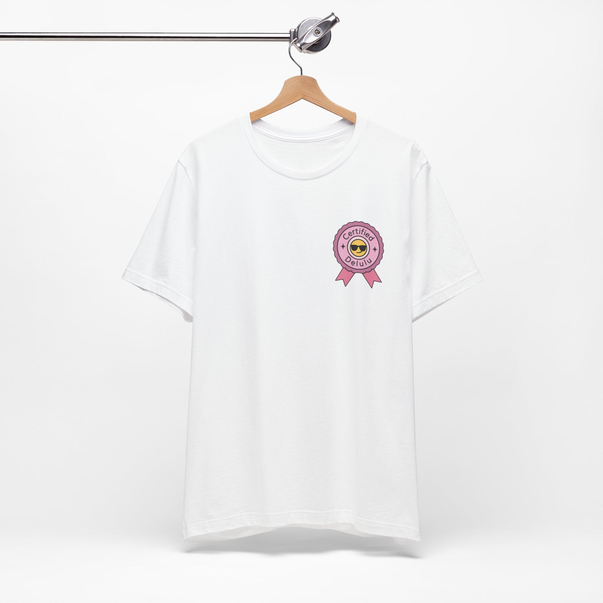 Delightful Certified Delulu Badge Tee for all the lovely delusional souls; this is your new favorite delulu badge shirt.