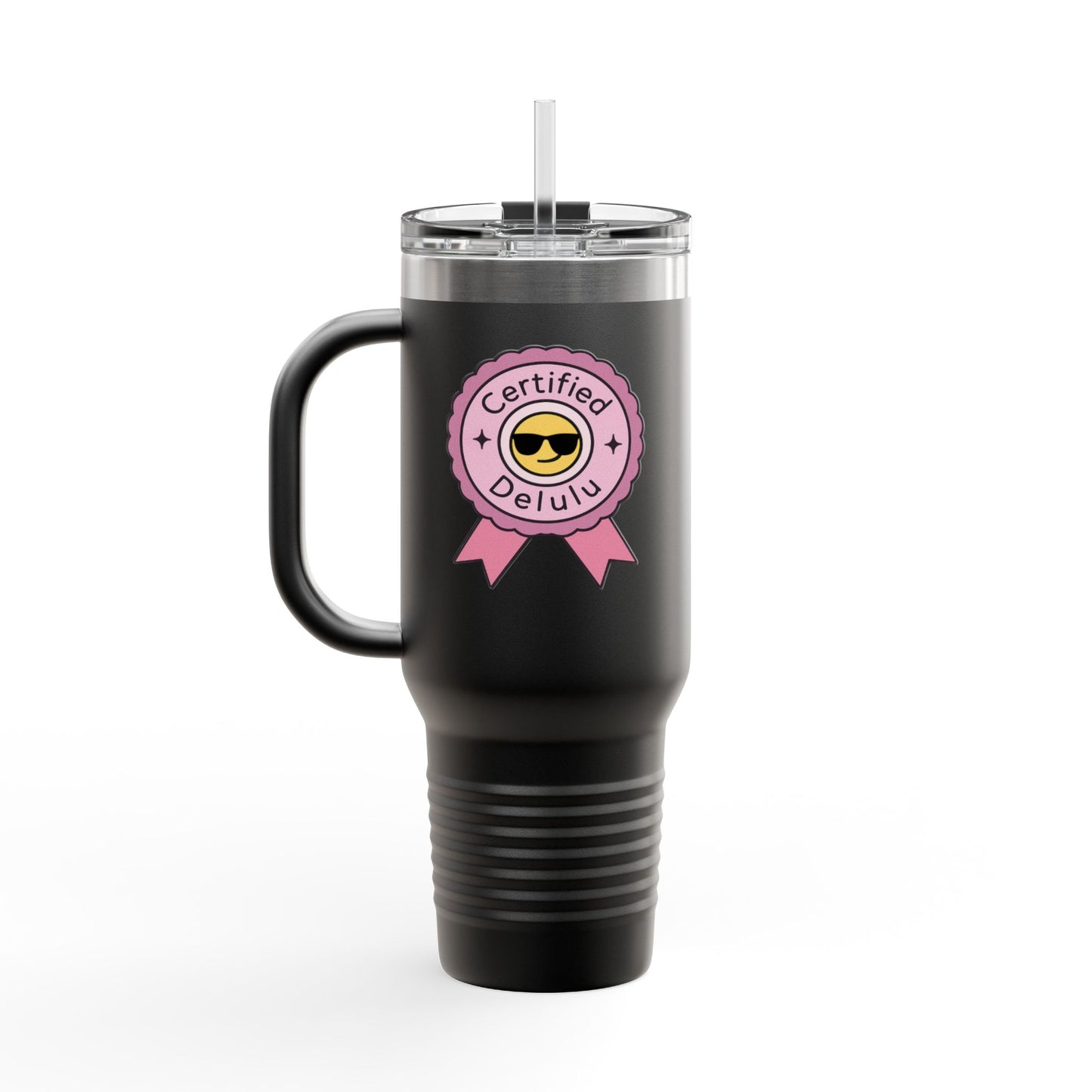 Join the delusion with the Certified Delulu 40oz Tumbler - because every sip is a scene in your plotline!