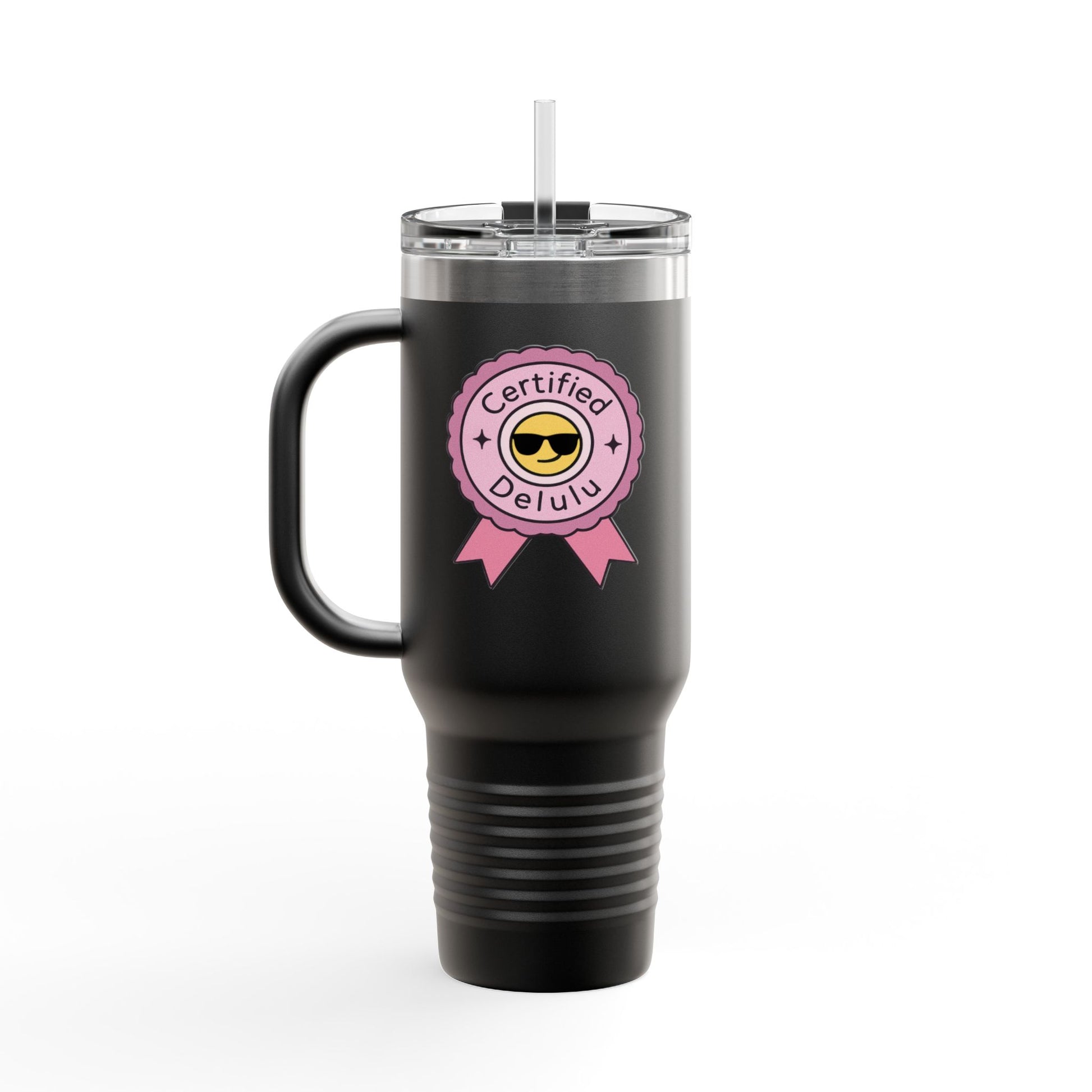 Join the delusion with the Certified Delulu 40oz Tumbler - because every sip is a scene in your plotline!